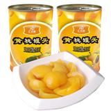 出口韩国汇尔康新鲜黄桃罐头425g/罐 拍满12罐整箱 江浙沪皖包邮